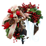 NNEOBA Christmas Wreath Front Door Garland Decoration