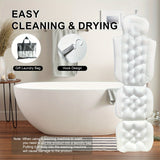 NNETM Bath Pillow Mat Neck Back Support