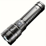 NNETM Telescopic Zoom C-Type Rechargeable Flashlight with Intelligent Power Display