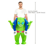 NNETM Alien Inflatable Riding Suit for Halloween Party Cosplay