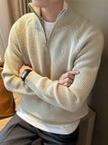 Men's Zip-Front Knit Sweater