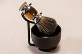 Premium Badger Hair Beard Brush and Shaving Bowl Set
