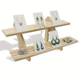 NNETM Add a touch of elegance with this handcrafted wooden riser shelf