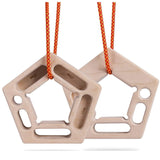 NNEOBA Double-Sided Hang board Rock Climbing Fingerboard