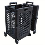 NNETM Foldable Storage Cart with Wheels