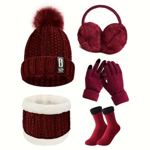 NNETM Winter Sports Knit Set Accessories (5-in-1)