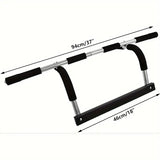 NNETM Multifunctional Pull-Up Bar Door Rack: Stainless Steel Upper Body Trainer