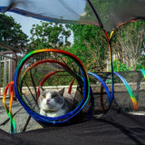 NNETM Tunnel Tent Playpen for Cats & Small Pets
