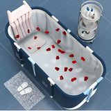 NNETM Portable Foldable Sauna Bathtub(Blue)