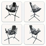 NNETM Folding Outdoor Chair with Footrest