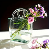 NNETM Nordic Style Handbag Glass Vase Fish Tank