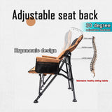 NNETM Outdoor Folding Camping Chair with Adjustable Backrest