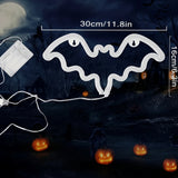 Purple Bat Neon Light USB LED Wall & Table Lamp