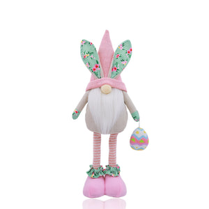 NNETM Handmade Easter Bunny Gnome Plush Decoration
