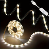 5M USB-Powered Warm White LED Strip Lights with Switch – 16.4FT SMD 2835 Strip