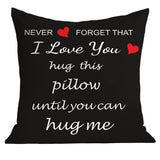 NNETM "I Love You" Hug Throw Pillow Cover