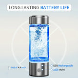 NNETM Portable Hydrogen Water Bottle Ionizer - Rechargeable Water Glass Cup