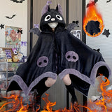 NNETM Bat Hooded Wearable Blanket with Detachable Nose