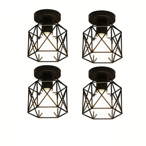 NNETM Ceiling Lights Geometric Metal Fixtures (4PCS)