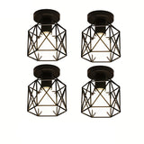 NNETM Ceiling Lights Geometric Metal Fixtures (4PCS)