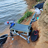 NNETM Fishing Chair Adjustable Legs Backrest Foldable Design
