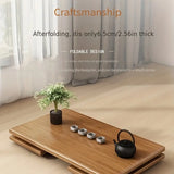 NNETM Folding Bamboo Coffee Table - Tatami-Style