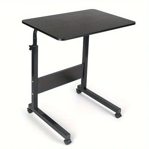 NNETM Black Lift Table Desk with Pulley to Adjust Height