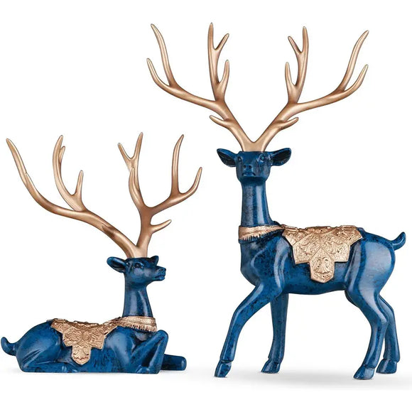 NNETM Winter Wonderland Wonders: 2 Festive Reindeer Figurines