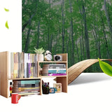 Experience the Allure of a Natural Wooden Bookcase