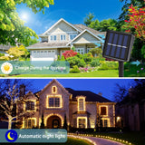 Outdoor Solar LED String Lights, Solar Fairy String Lights, 8-Mode Dusk to Dawn, Garden Trees Courtyard House Party Wedding Decorations, Halloween And Christmas Decorations, Camping Lights, Spring Garden Lights, Summer Solar Lights-PURPLE 300LED  31.97M