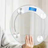 NNETM 1pc Smart Digital Bathroom Scale with LCD Display, 180kg Capacity - White