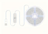 5M USB-Powered Warm White LED Strip Lights with Switch – 16.4FT SMD 2835 Strip