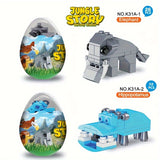 NNETM Easter Forest Animal Egg Building Blocks Set (6pcs)