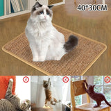 NNETM Premium Natural Sisal Cat Scratcher Mat: Durable Protection for Your Furniture