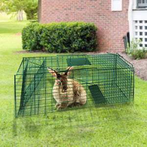 NNEDPE Humane Live Animal Trap Possum Rat Rabbit Hare Catcher Folding Cage