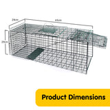 NNEDPE Humane Live Animal Trap Possum Rat Rabbit Hare Catcher Folding Cage