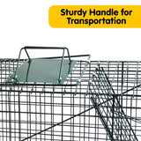NNEDPE Humane Live Animal Trap Possum Rat Rabbit Hare Catcher Folding Cage