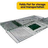 NNEDPE Humane Live Animal Trap Possum Rat Rabbit Hare Catcher Folding Cage