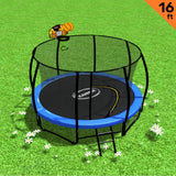 NNEDPE Trampoline 16 ft with Basketball set - Blue