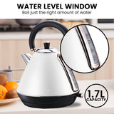 NNEDPE Toaster, Kettle & Coffee Machine Breakfast Set - White