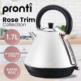 NNEDPE Toaster, Kettle & Coffee Machine Breakfast Set - White