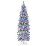 NNECW 150CM/183CM Hinged Holiday Decoration Pencil Tree for Home/ Office Party Decoration-183CM