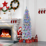 NNECW 150CM/183CM Hinged Holiday Decoration Pencil Tree for Home/ Office Party Decoration-183CM