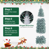 NNECW 150CM/183CM Hinged Holiday Decoration Pencil Tree for Home/ Office Party Decoration-183CM