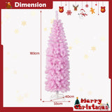 NNECW 1.83M/2.1M Pre-Lit Artificial Christmas Tree for Decoration-183CM