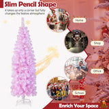 NNECW 1.83M/2.1M Pre-Lit Artificial Christmas Tree for Decoration-183CM