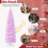 NNECW 1.83M/2.1M Pre-Lit Artificial Christmas Tree for Decoration-210CM
