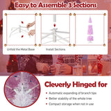 NNECW 1.83M/2.1M Pre-Lit Artificial Christmas Tree for Decoration-210CM
