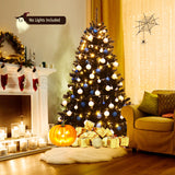 NNECW 1.8 M Artificial Halloween Christmas Tree with Solid Metal Legs for Indoor