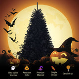 NNECW 1.8 M Artificial Halloween Christmas Tree with Solid Metal Legs for Indoor